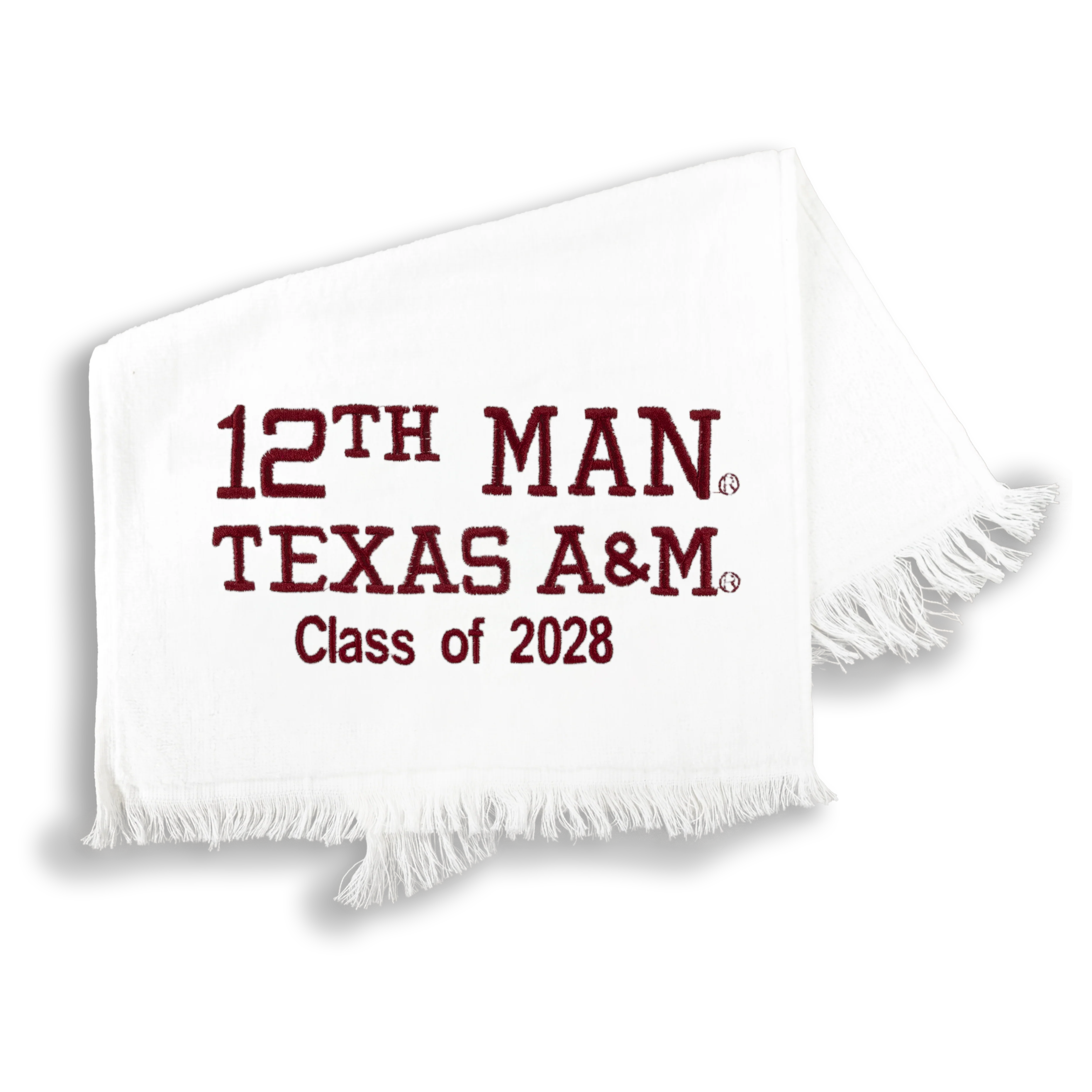 Texas A&M Class Of 2028 Embroidered Towel
