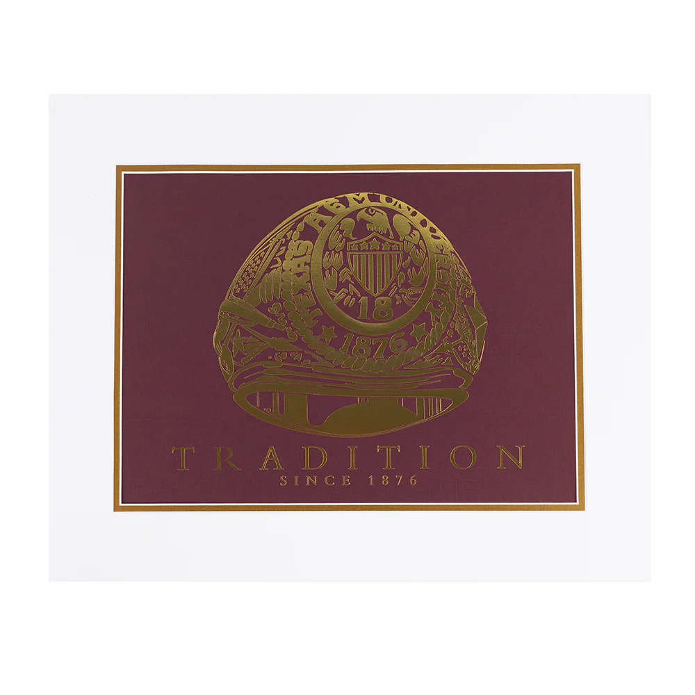2018 Maroon Ring Print 12x18in