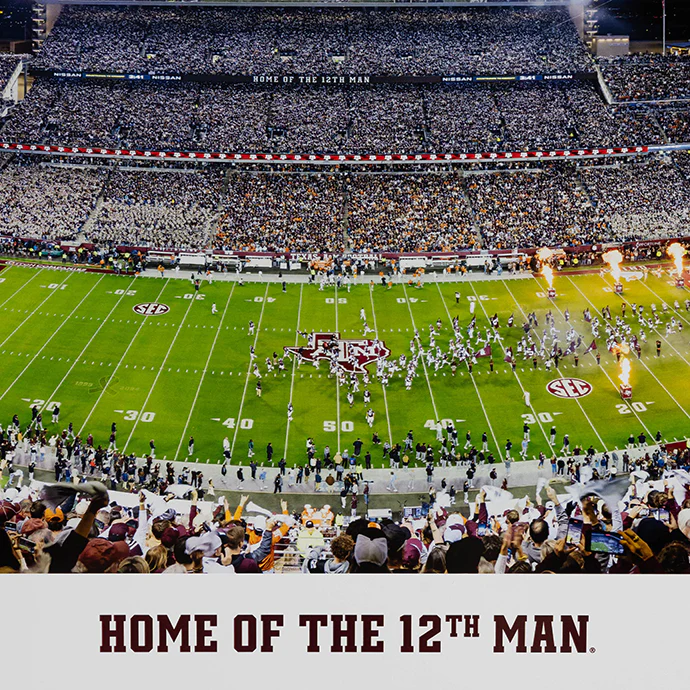 2024 Panoramic Rivalry Kyle Field Tubed Picture - Image 3