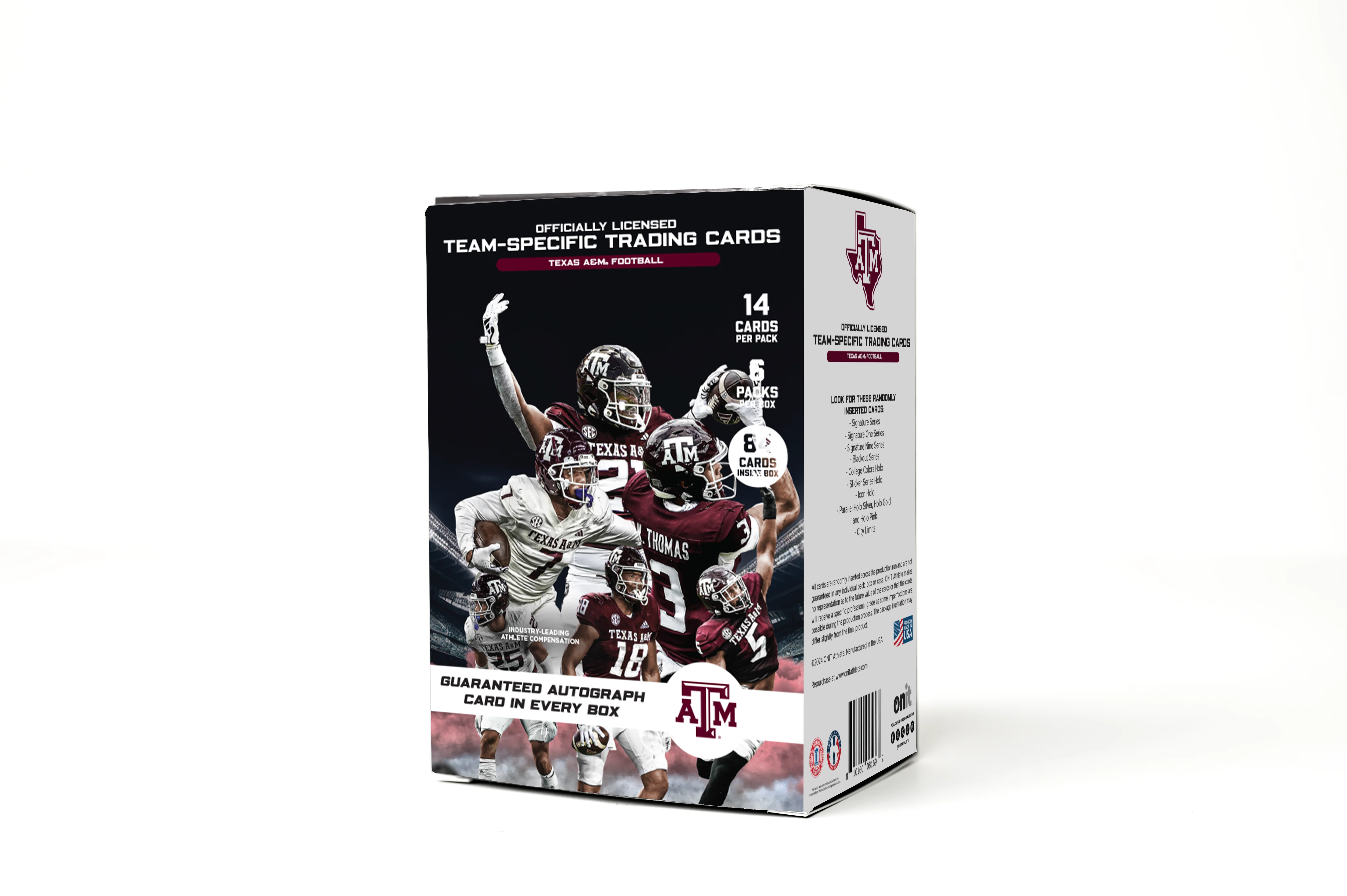 2024 Texas A&M Football Trading Cards Platinum Box