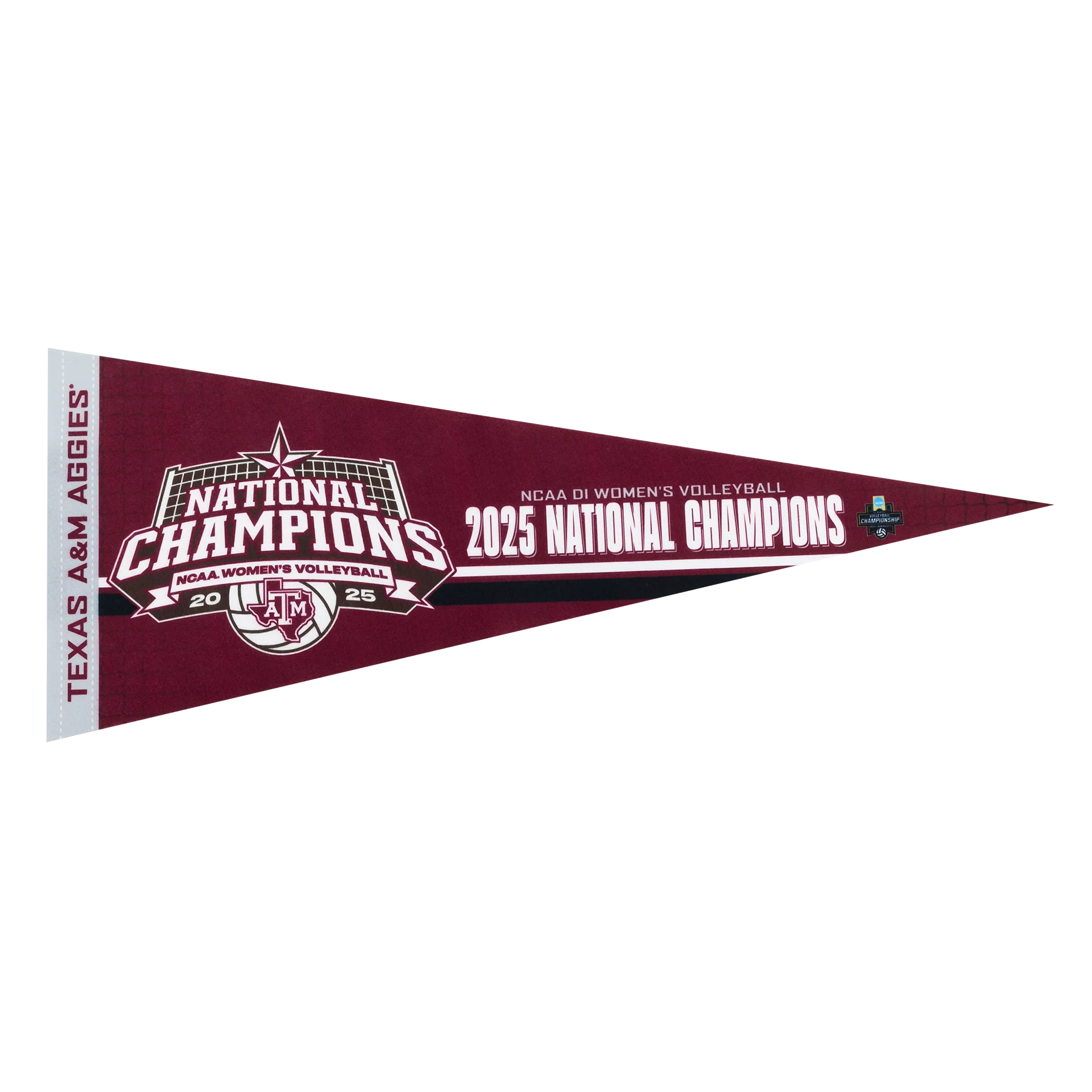 2025 Texas A&M Volleyball National Champs Pennant