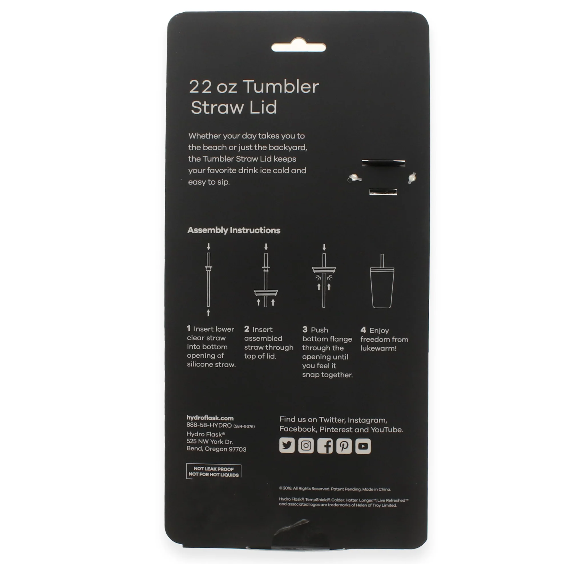 Hydro Flask 22Oz Tumbler Lid Straw - Image 4