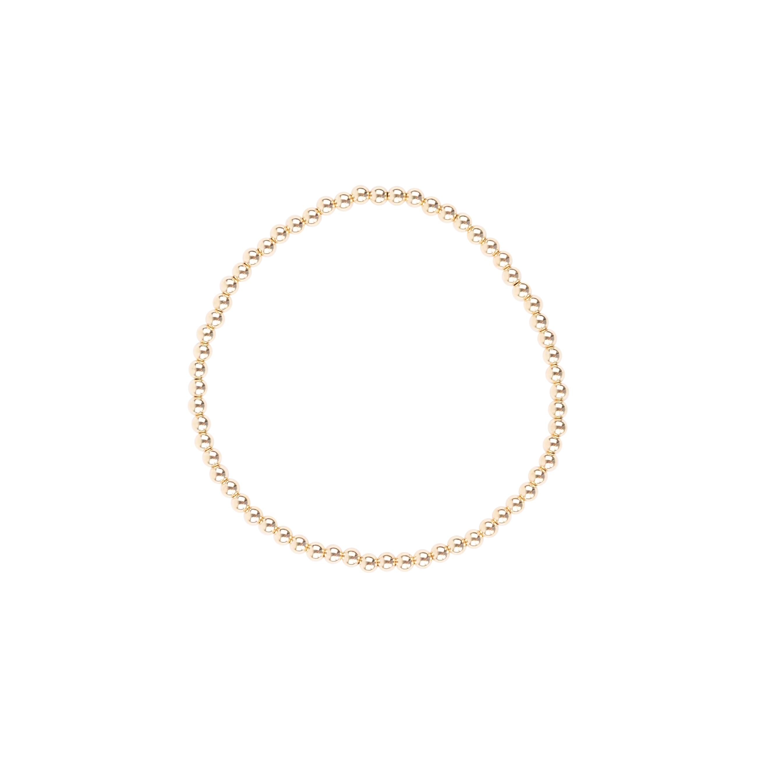 3 MM Gold Beaded Blondes Bracelet