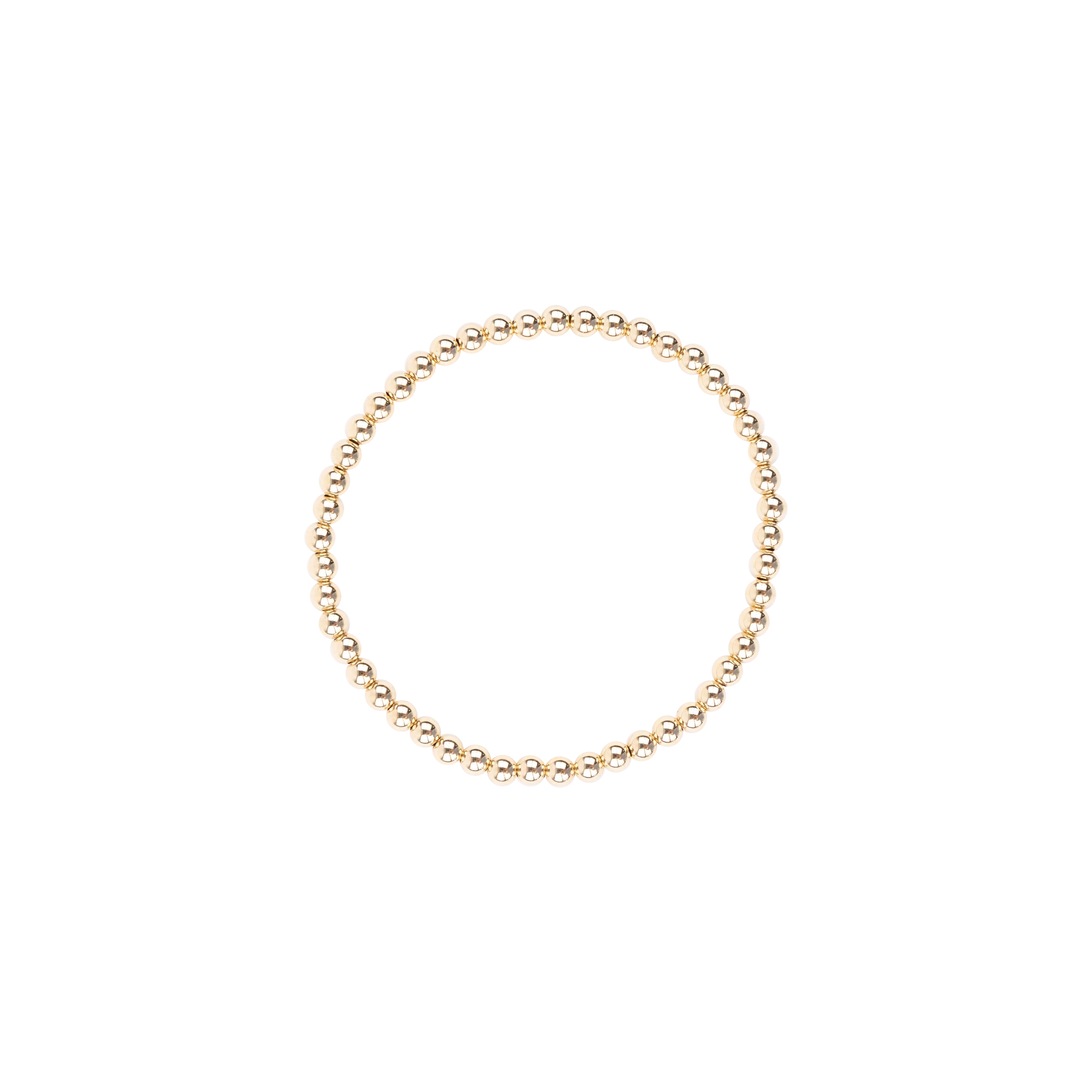 4 MM Gold Beaded Blondes Bracelet