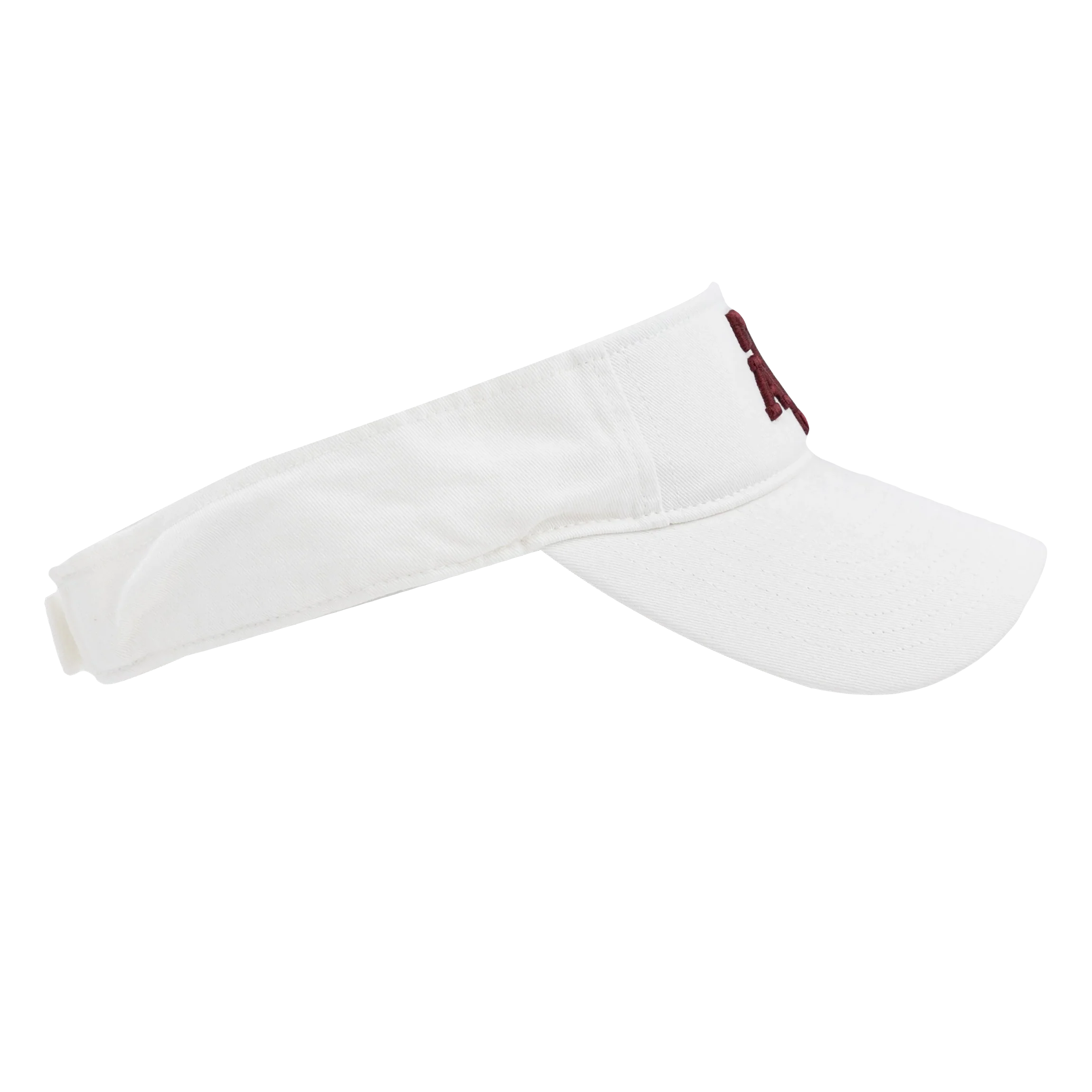 Texas A&M '47 Brand A&M Block Logo Clean Up White Visor - Image 3