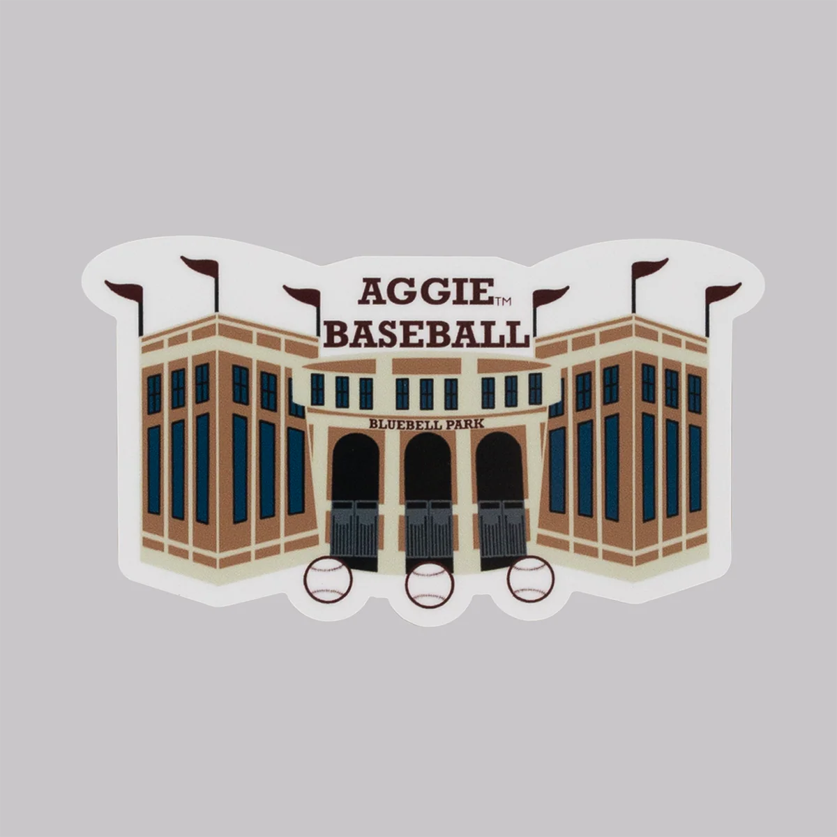 Aggie Baseball Bluebell Park Sticker