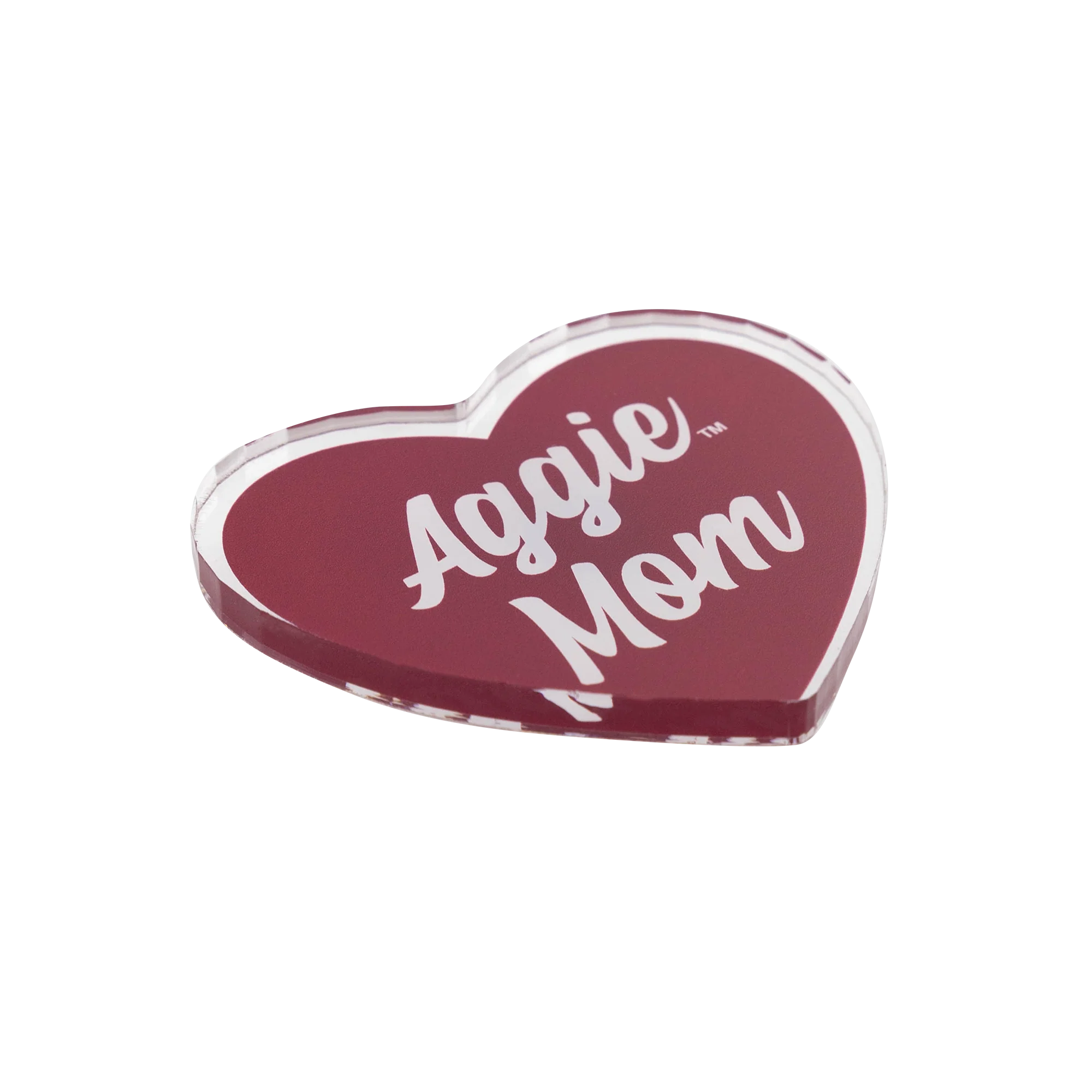 Aggie Color Shock Mom Heart Magnet - Image 3
