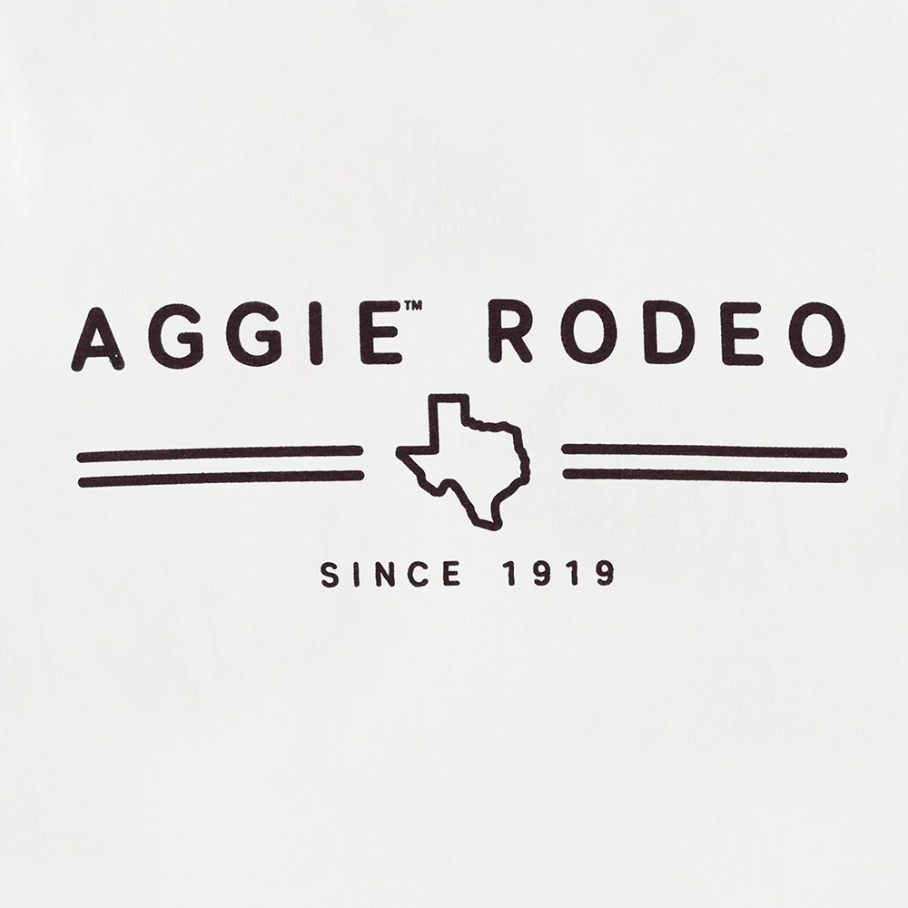 Collegiate Outfitters Texas Aggie Rodeo White Performance T-Shirt - Image 2