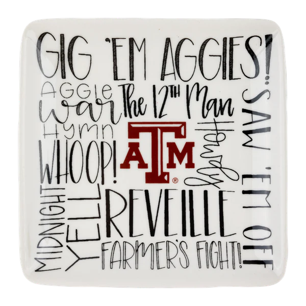 Aggie Traditions Square Ring Dish