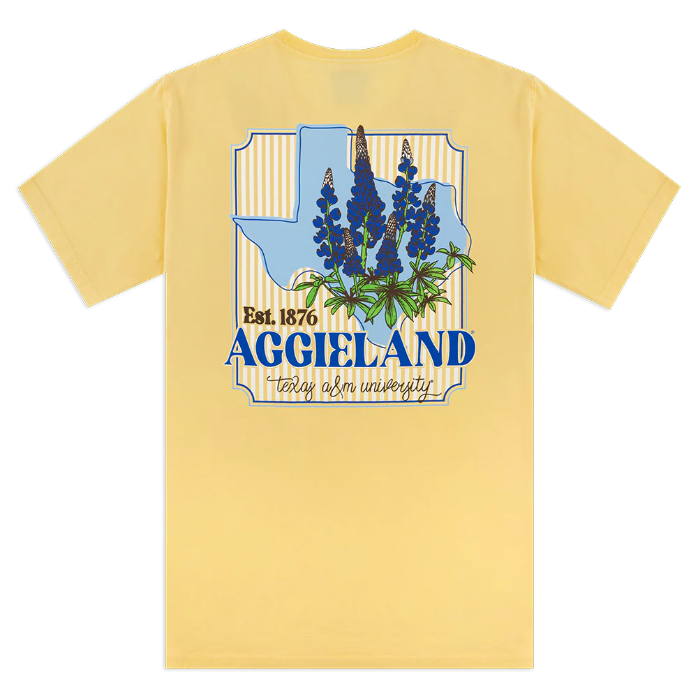 Aggieland Bluebonnets Yellow T-Shirt