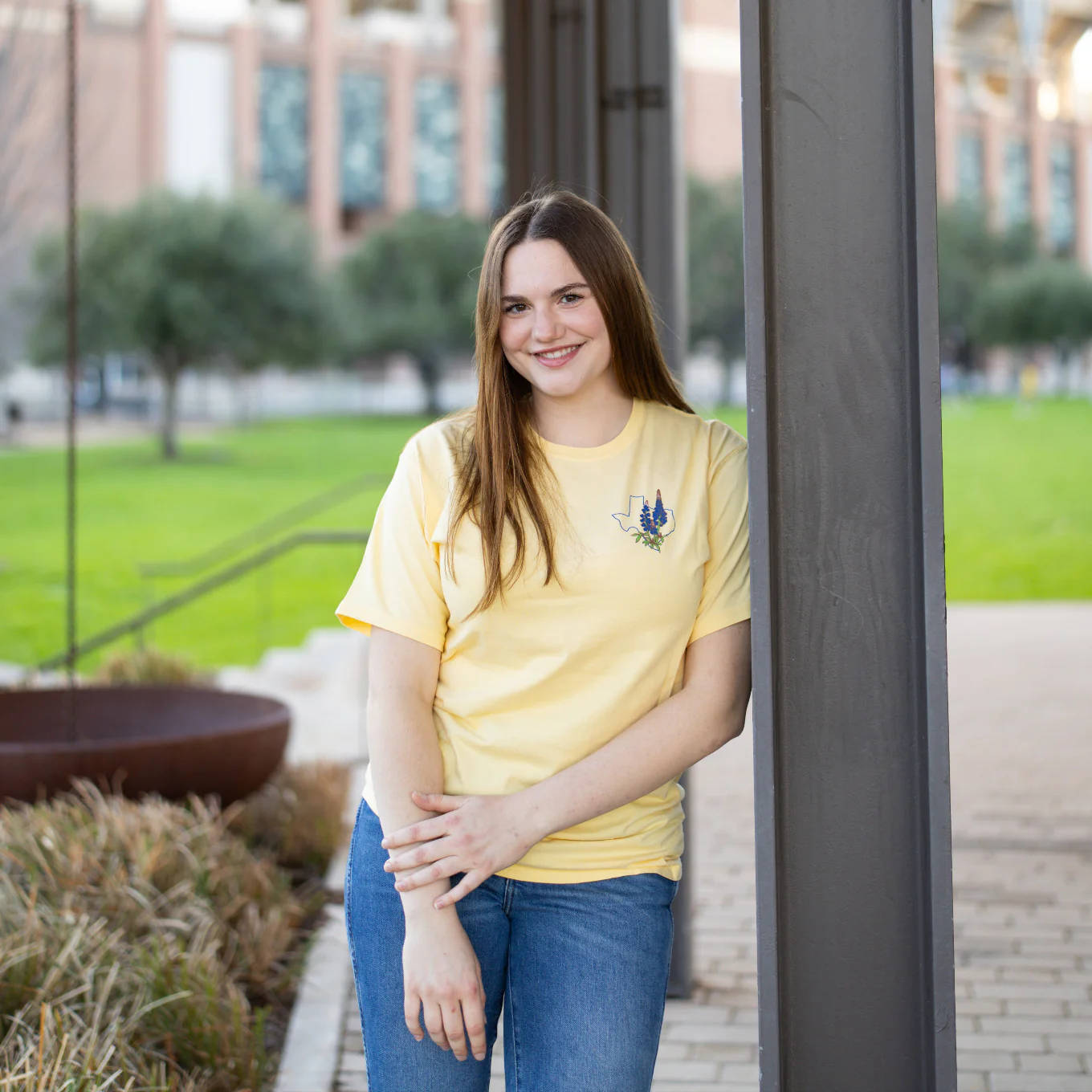 Aggieland Bluebonnets Yellow T-Shirt - Image 2