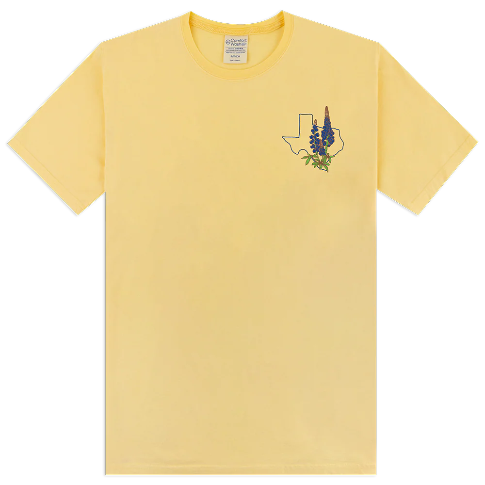 Aggieland Bluebonnets Yellow T-Shirt - Image 3