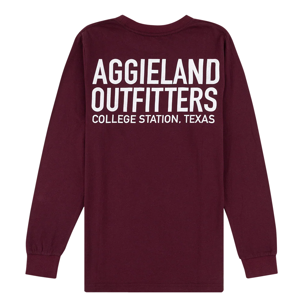Aggieland Outfitters Maroon Long Sleeve T-Shirt