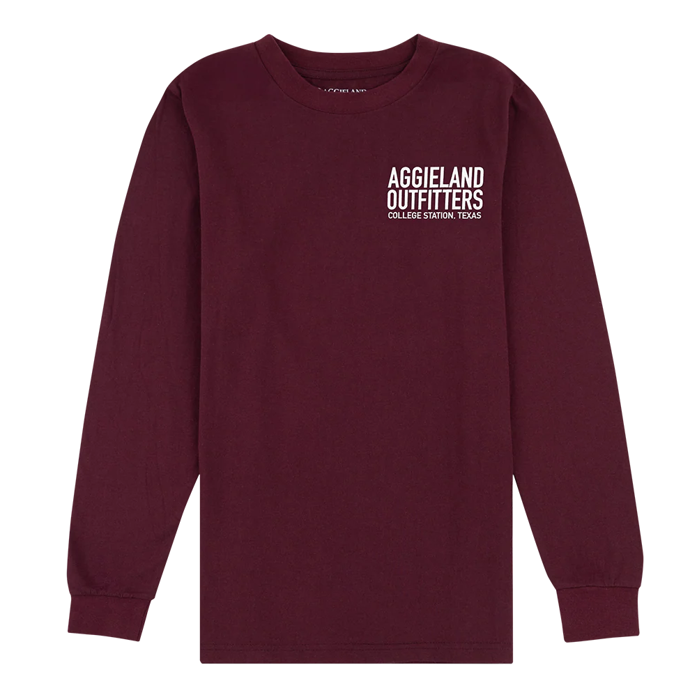 Aggieland Outfitters Maroon Long Sleeve T-Shirt - Image 3