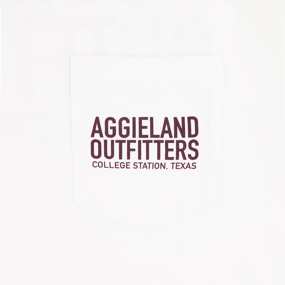 Aggieland Outfitters NSC White Pocket T-Shirt - Image 4