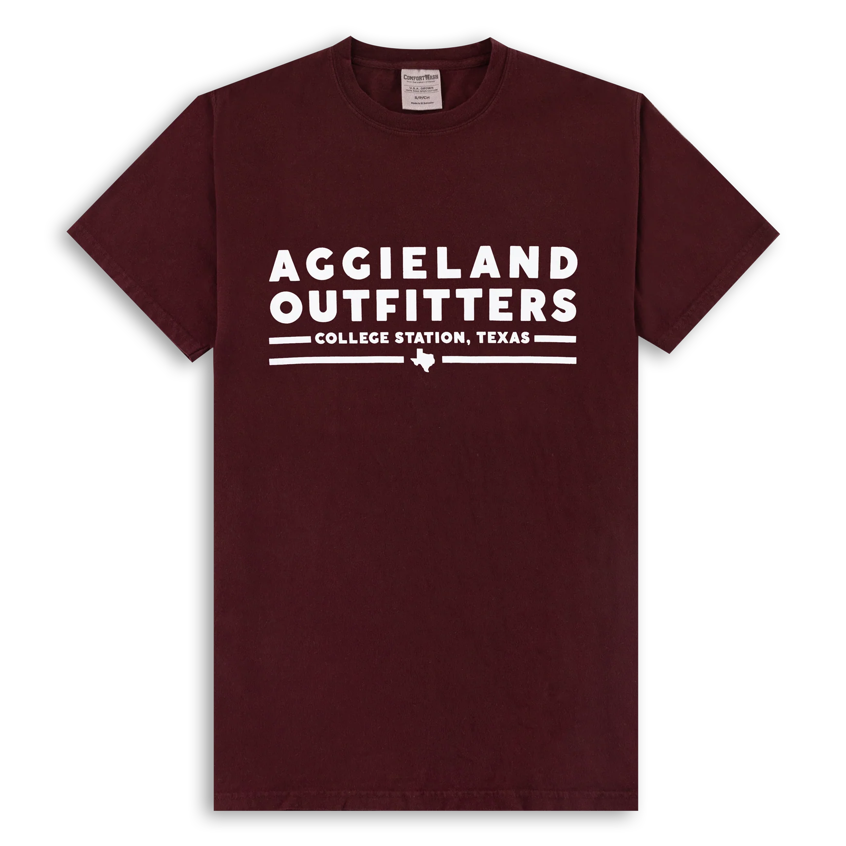 Aggieland Outfitters x Saw 'Em Off Maroon T-Shirt - Image 2