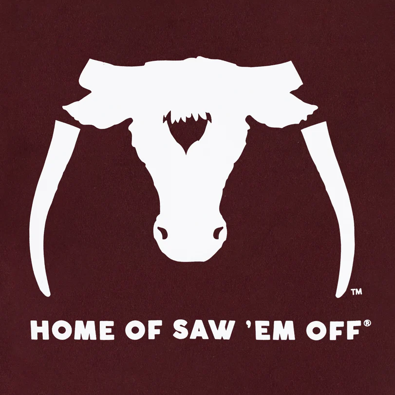 Aggieland Outfitters x Saw 'Em Off Maroon T-Shirt - Image 4