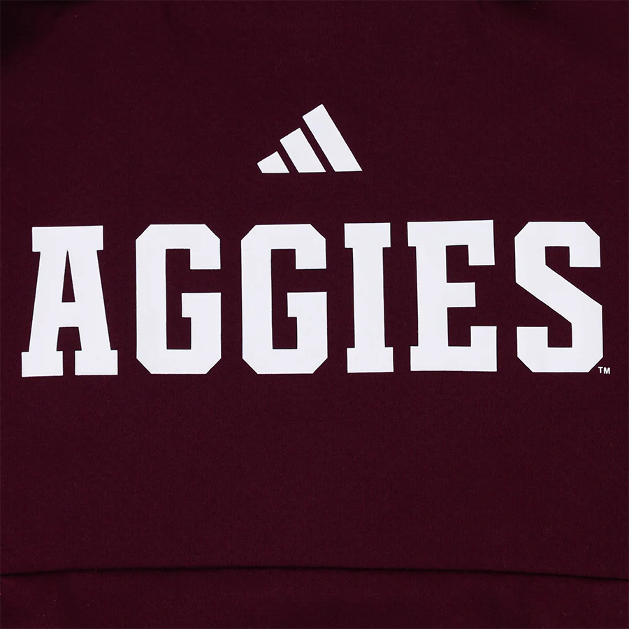 Aggies Adidas Maroon Hoodie - Image 3
