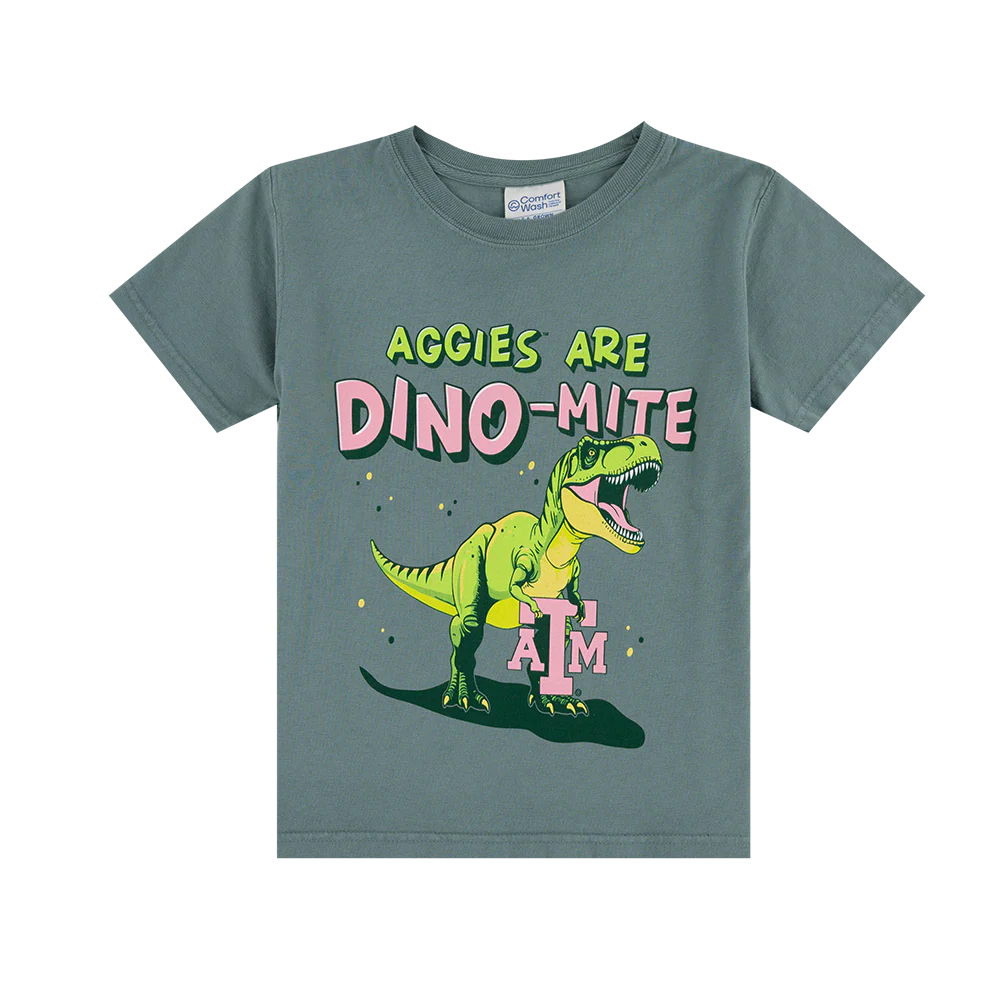 Aggies Are Dino-Mite Youth T-Shirt - Green