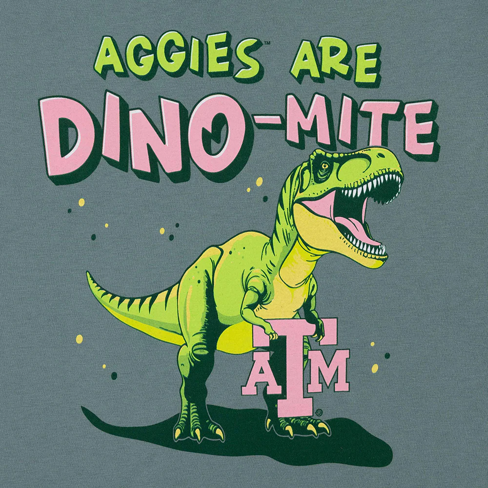 Aggies Are Dino-Mite Youth T-Shirt - Green - Image 3