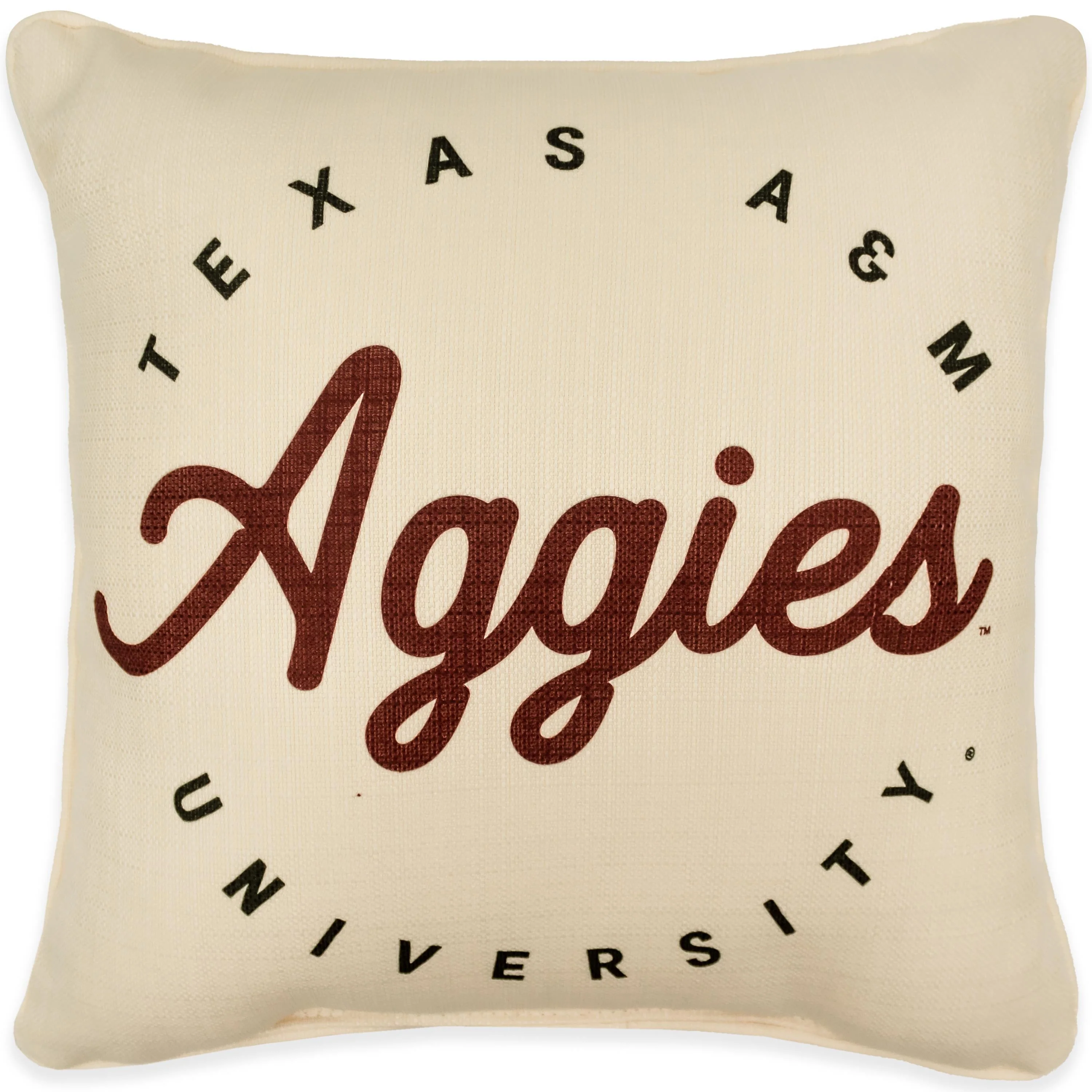 Texas A&M Aggies Circle Plaid Back Pillow