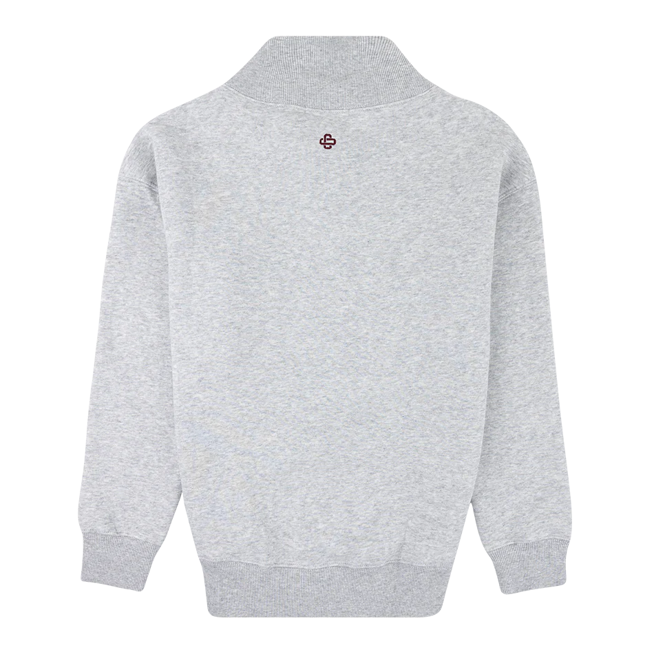 Aggies Collegiate Outfitters Gray Mock Neck Sweatshirt - Image 3