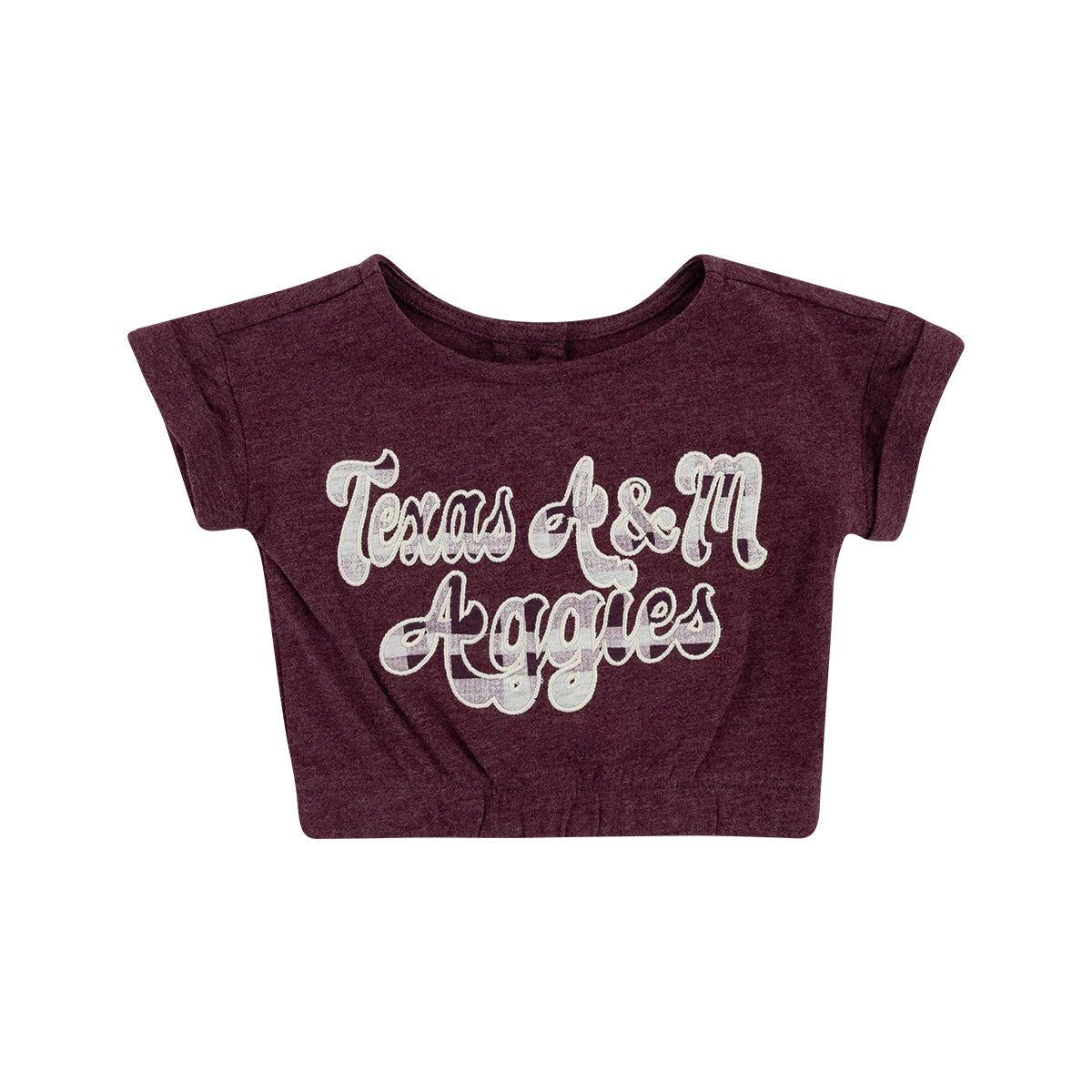 Aggies Colosseum Infant Maroon Top and Plaid Pants Set - Image 2