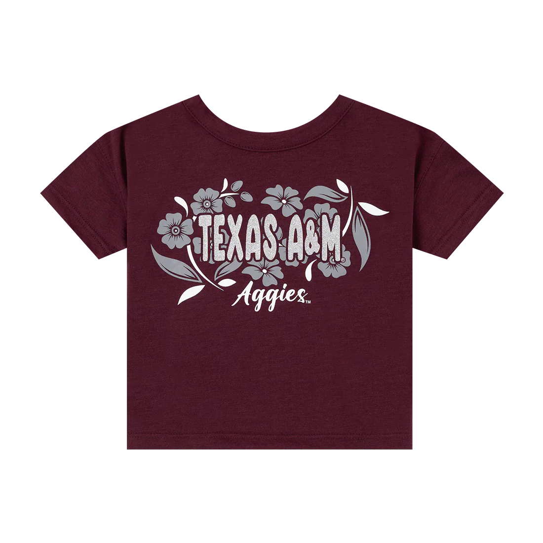 Aggies Colosseum Toddler Glitter Short Sleeve Tee - Maroon