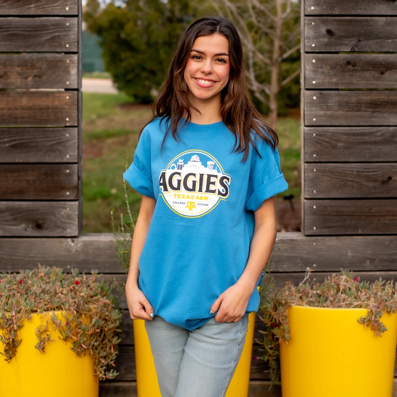 Aggies Comfort Wash Brewed Light T-Shirt - Image 2