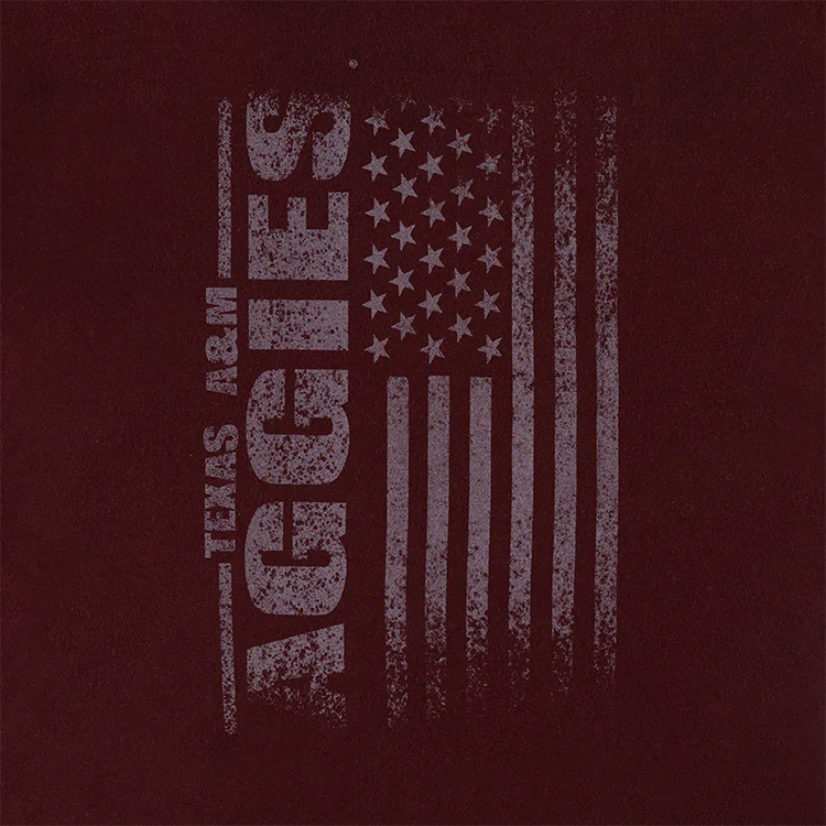 Aggies Comfort Wash Tonal American Flag T-Shirt - Image 4