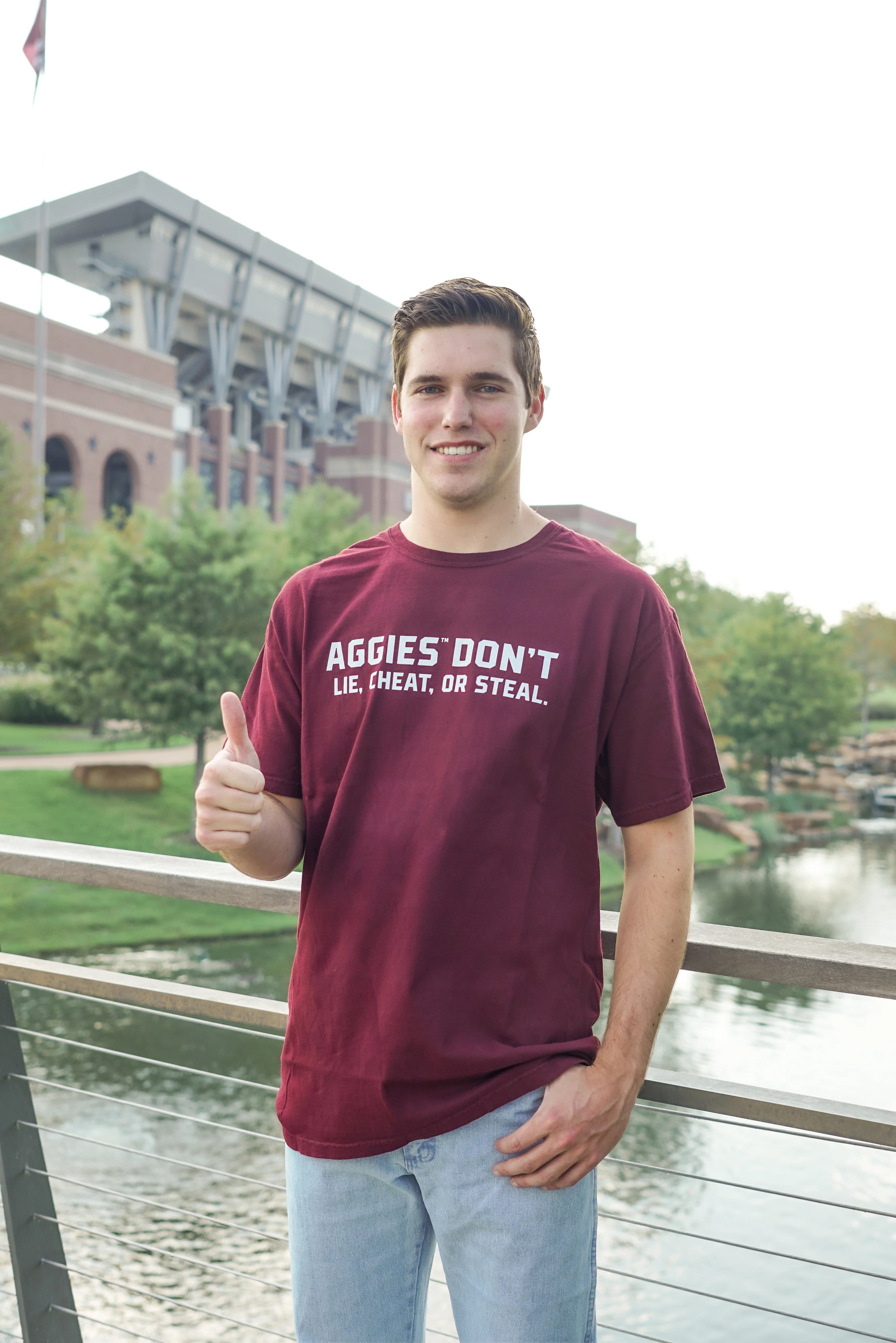 Aggies Don't Lie, Cheat, or Steal T-Shirt - Image 2