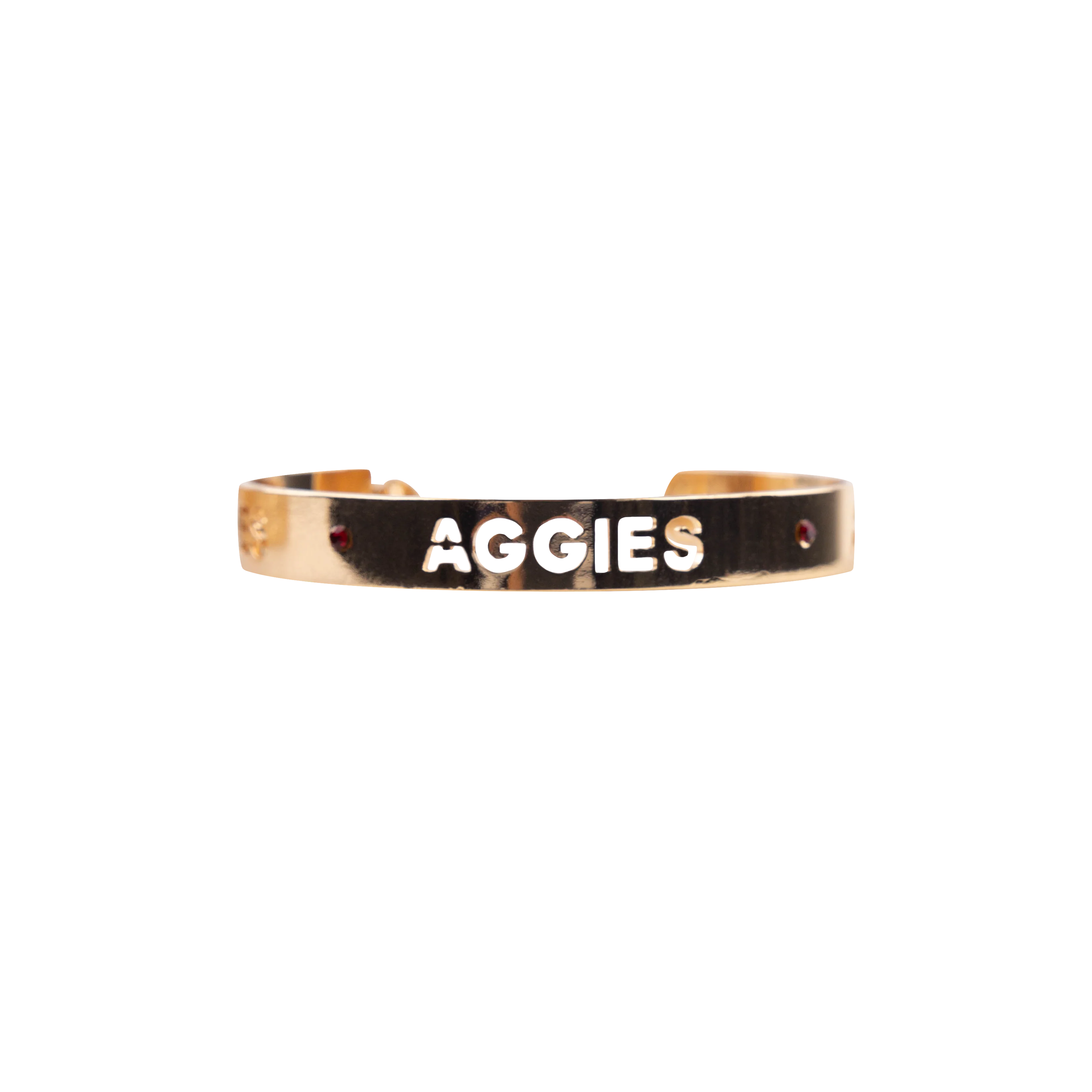 Aggies Emerson Street Gold Circular Hoop Earrings - Image 3