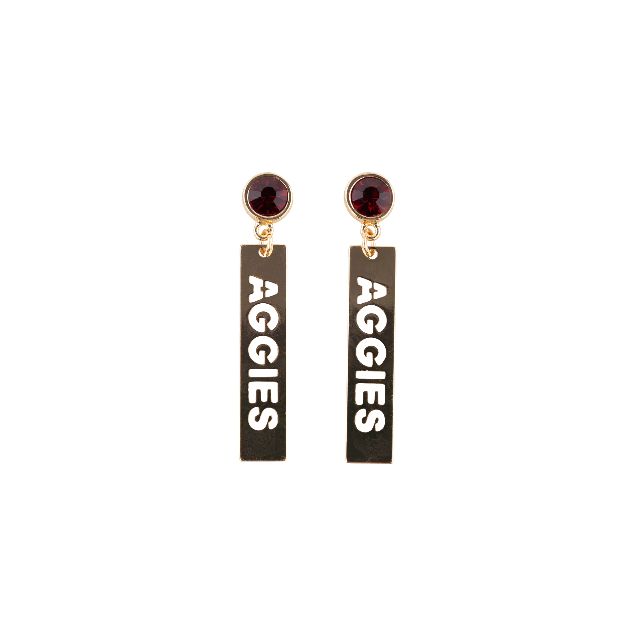 Aggies Emerson Street Rectangular Dangle Earrings