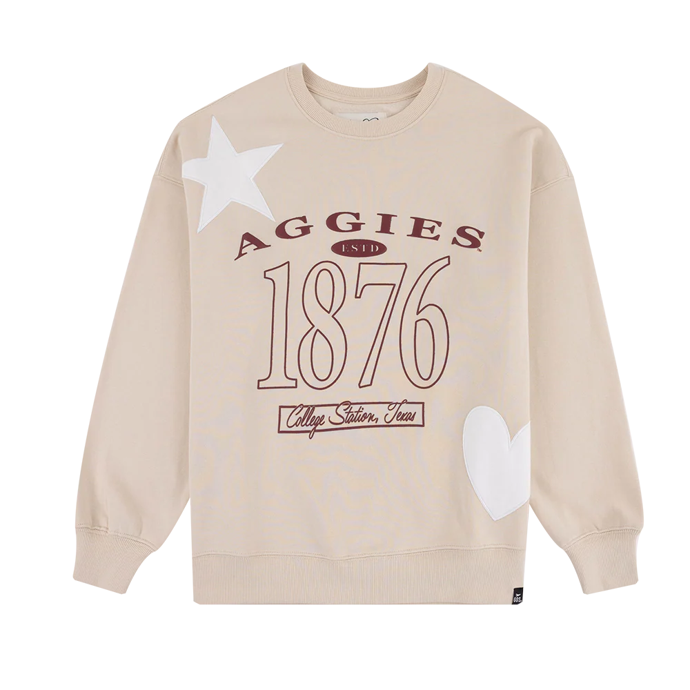 Aggies Gameday Social Signature Mix Sweatshirt - Beige