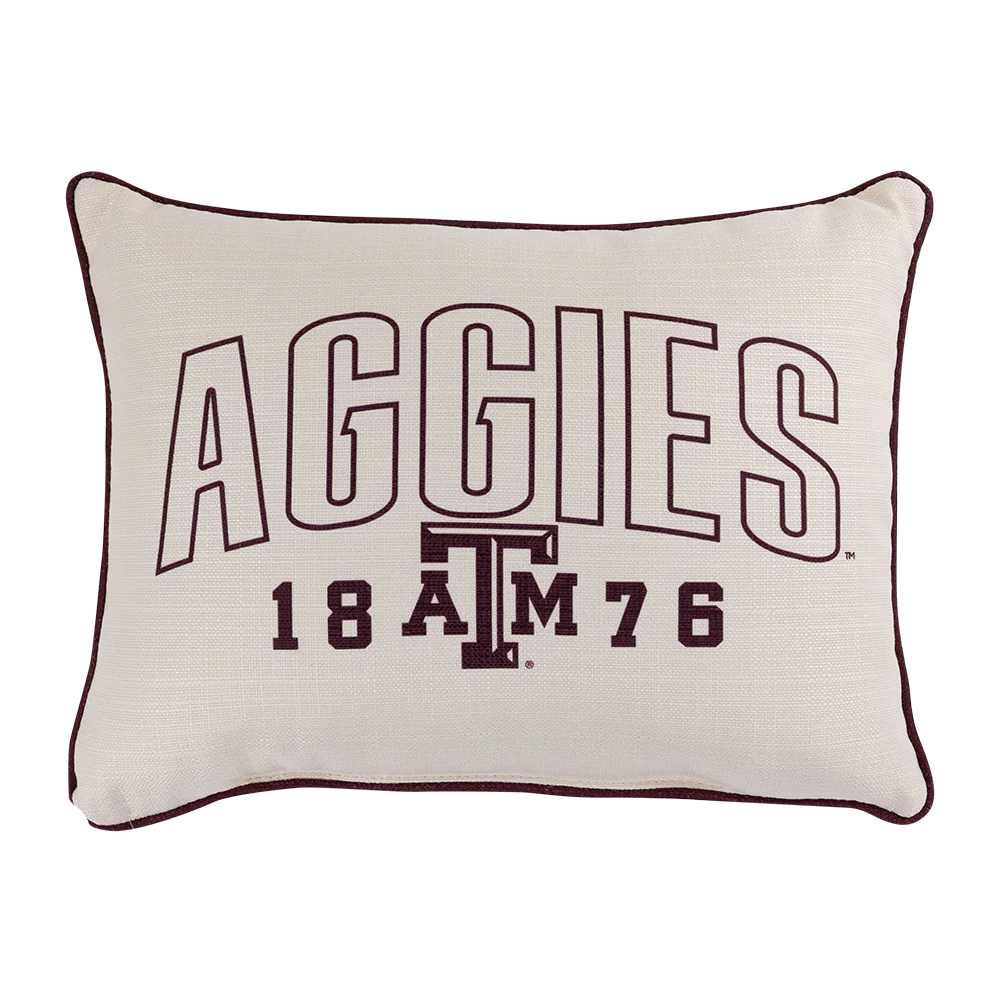 Aggies Little Birdie Collegiate Clean Pillow
