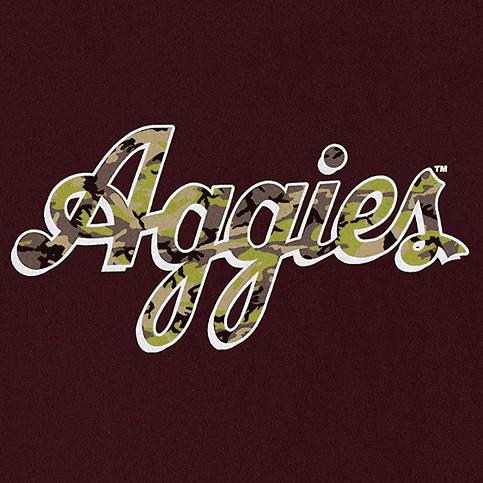 Aggies Script T-Shirt - Camo - Image 3
