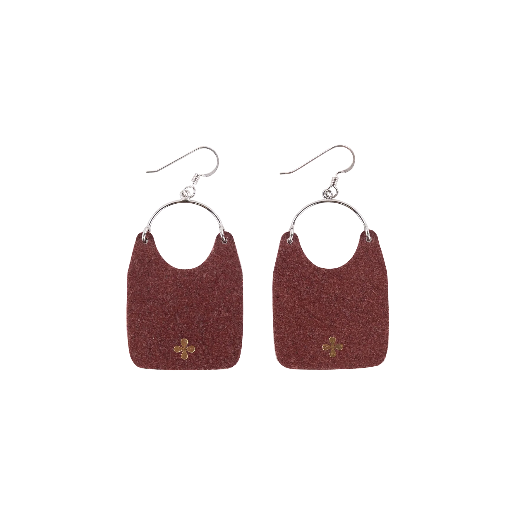 Aggies Silver Football Jersey Charlies Earrings - Image 3
