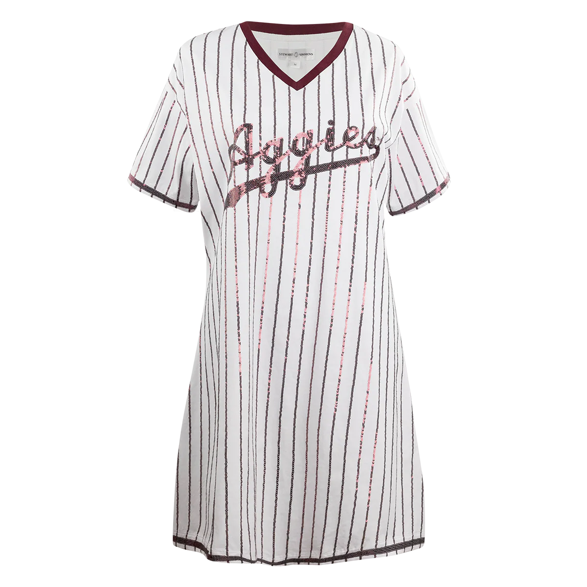 Aggies Stewart Simmons Shortstop Sequin T-Shirt Dress