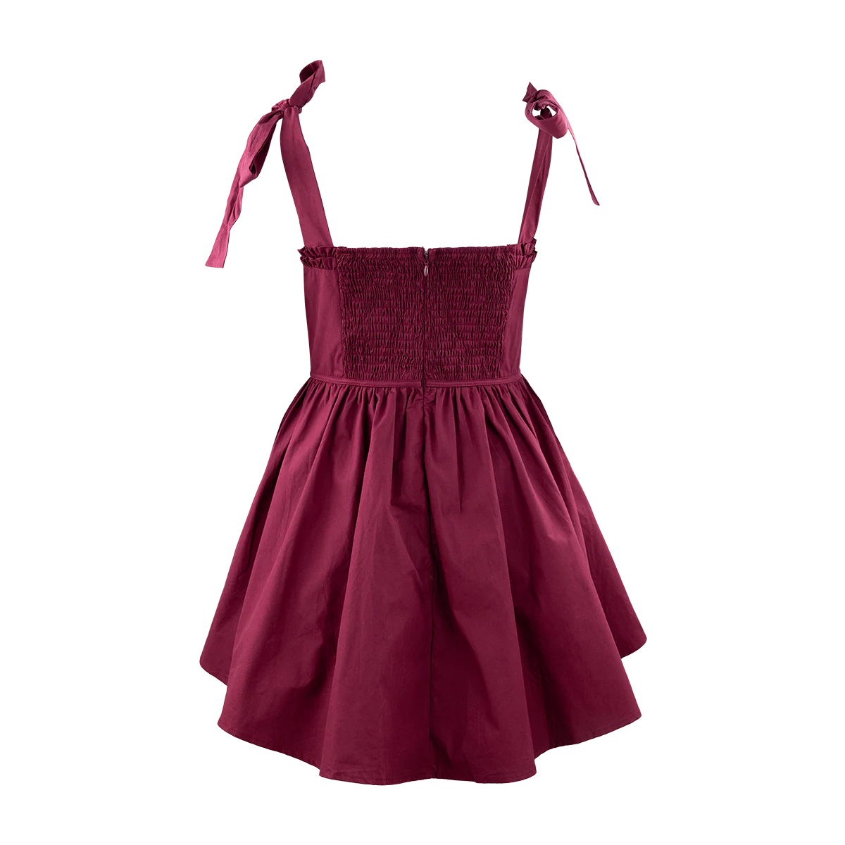 Baby Pink Ruched Bodice Mini Dress - Image 2