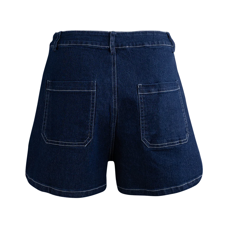 Baby Pink Vintage Wash Top And Skort Set - Denim - Image 6