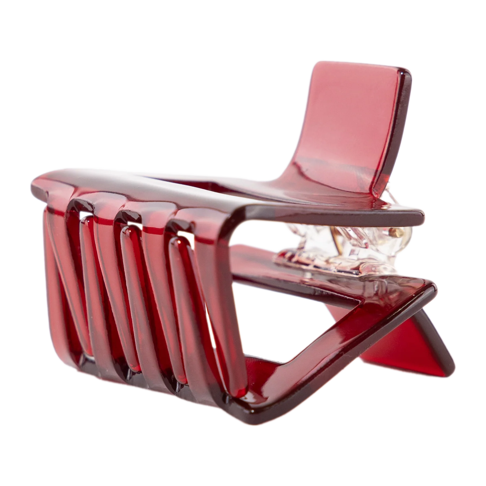 Maroon Bailey Square Claw Clip - Image 2