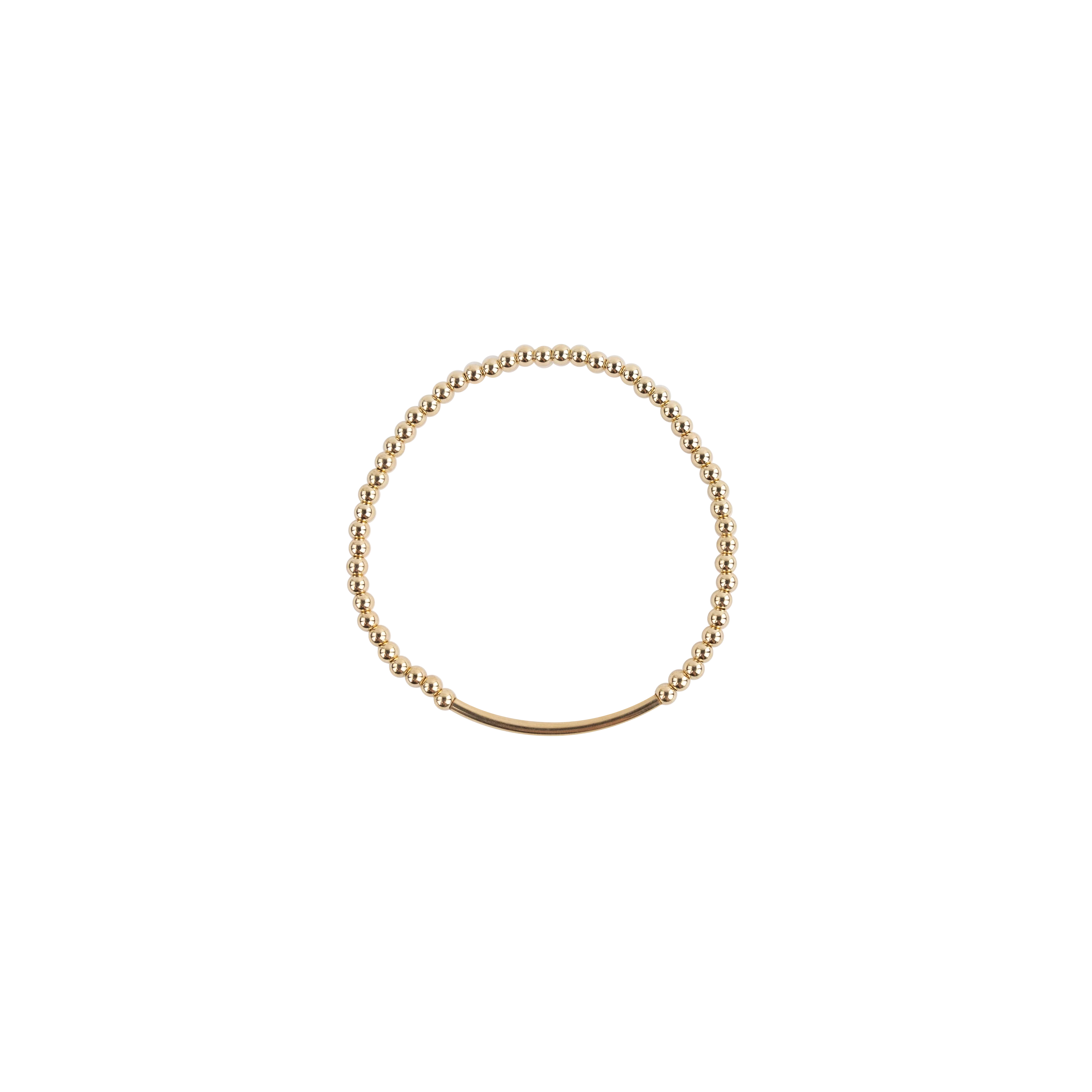 Beaded Blondes Bar Bracelet - Gold