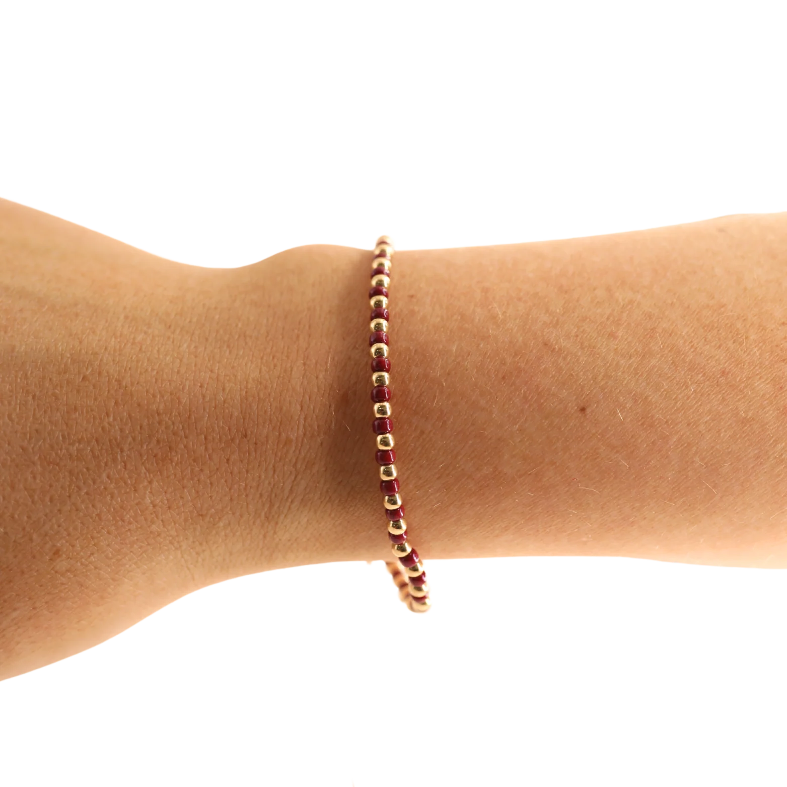 Beaded Blondes Demi Bracelet - Maroon - Image 2