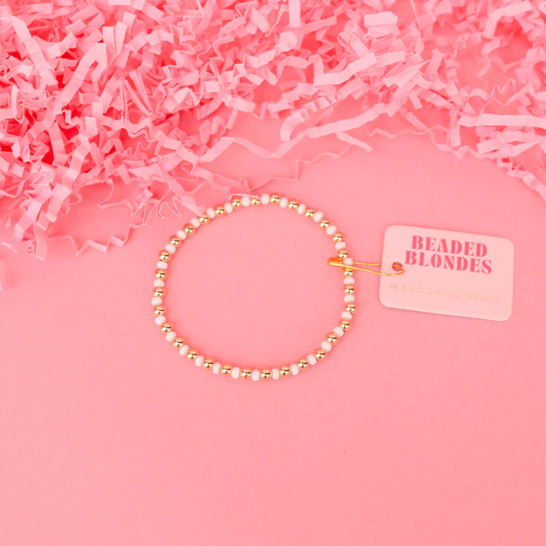 Beaded Blondes Demi Bracelet - White - Image 3