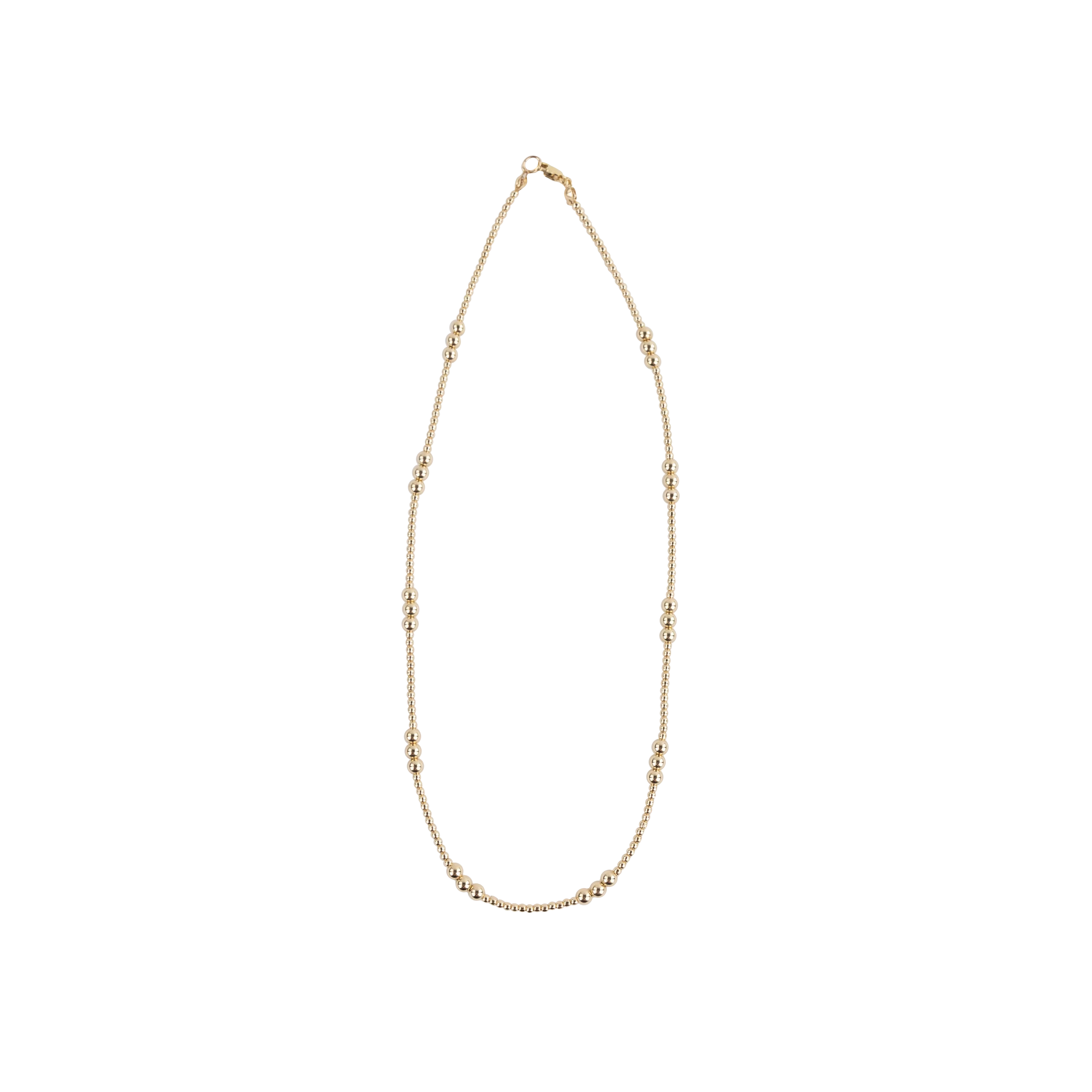 Beaded Blondes ILY 16 inch Necklace - Gold