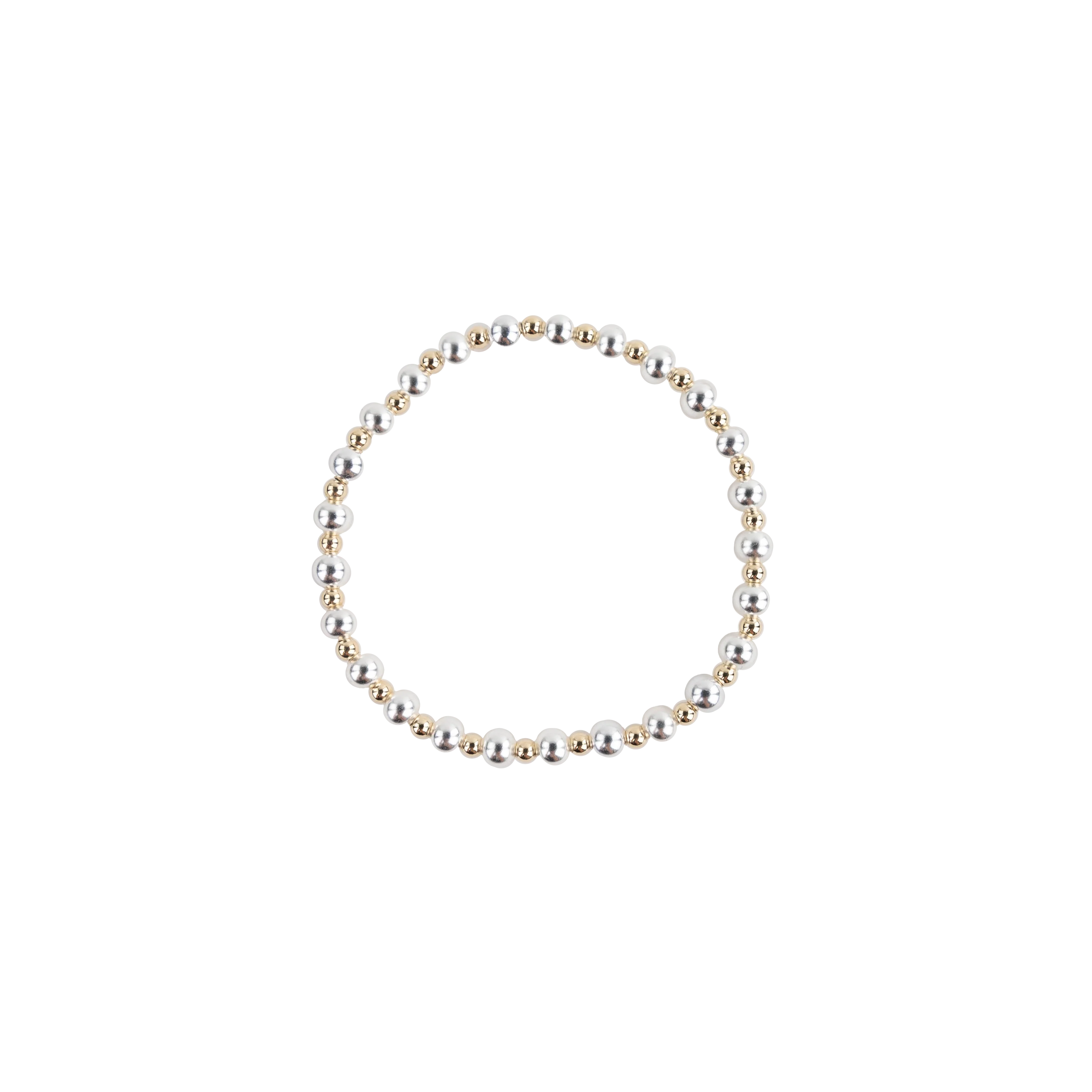Beaded Blondes Katy Bracelet - Silver and Gold