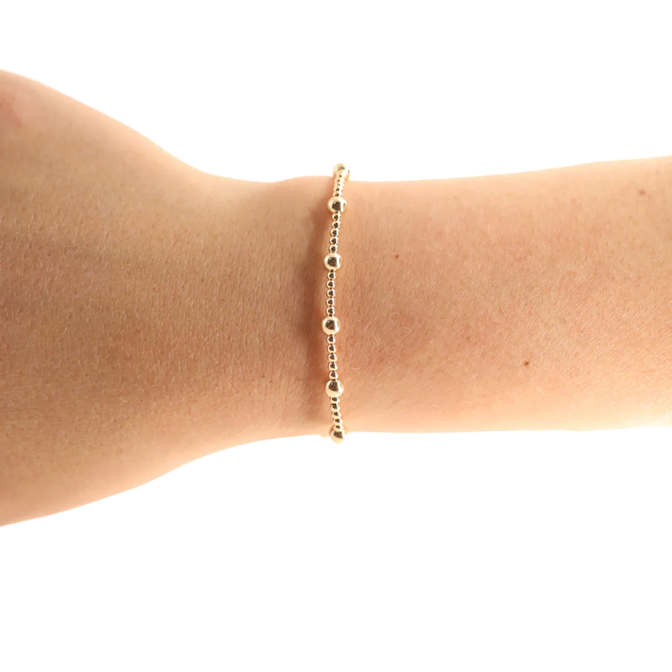 Beaded Blondes Kids June Beaded Bracelet - Gold - Image 2