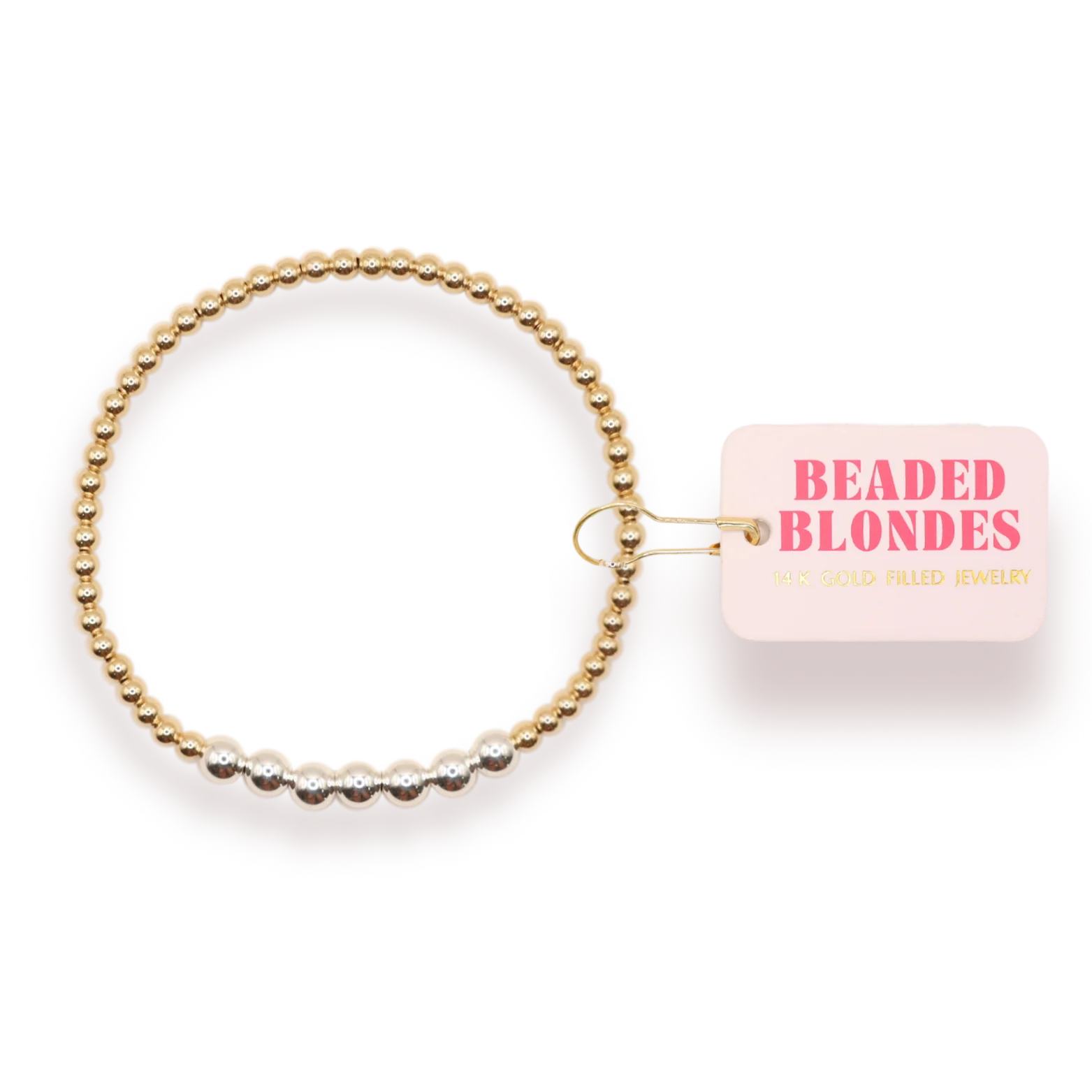 Beaded Blondes Lucky Mixed Metals Bracelet