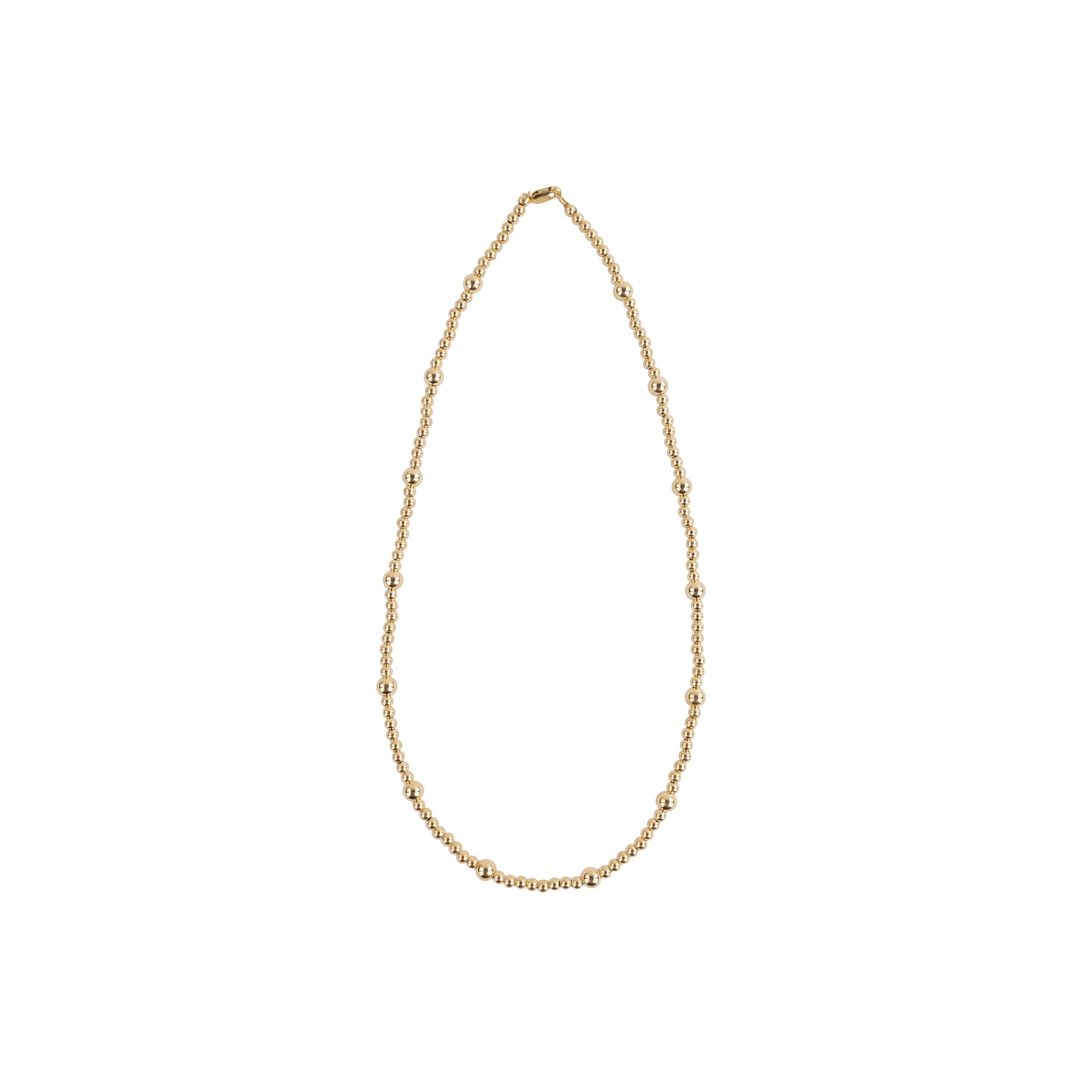 Beaded Blondes Olive Beaded 16 in Necklace - Gold