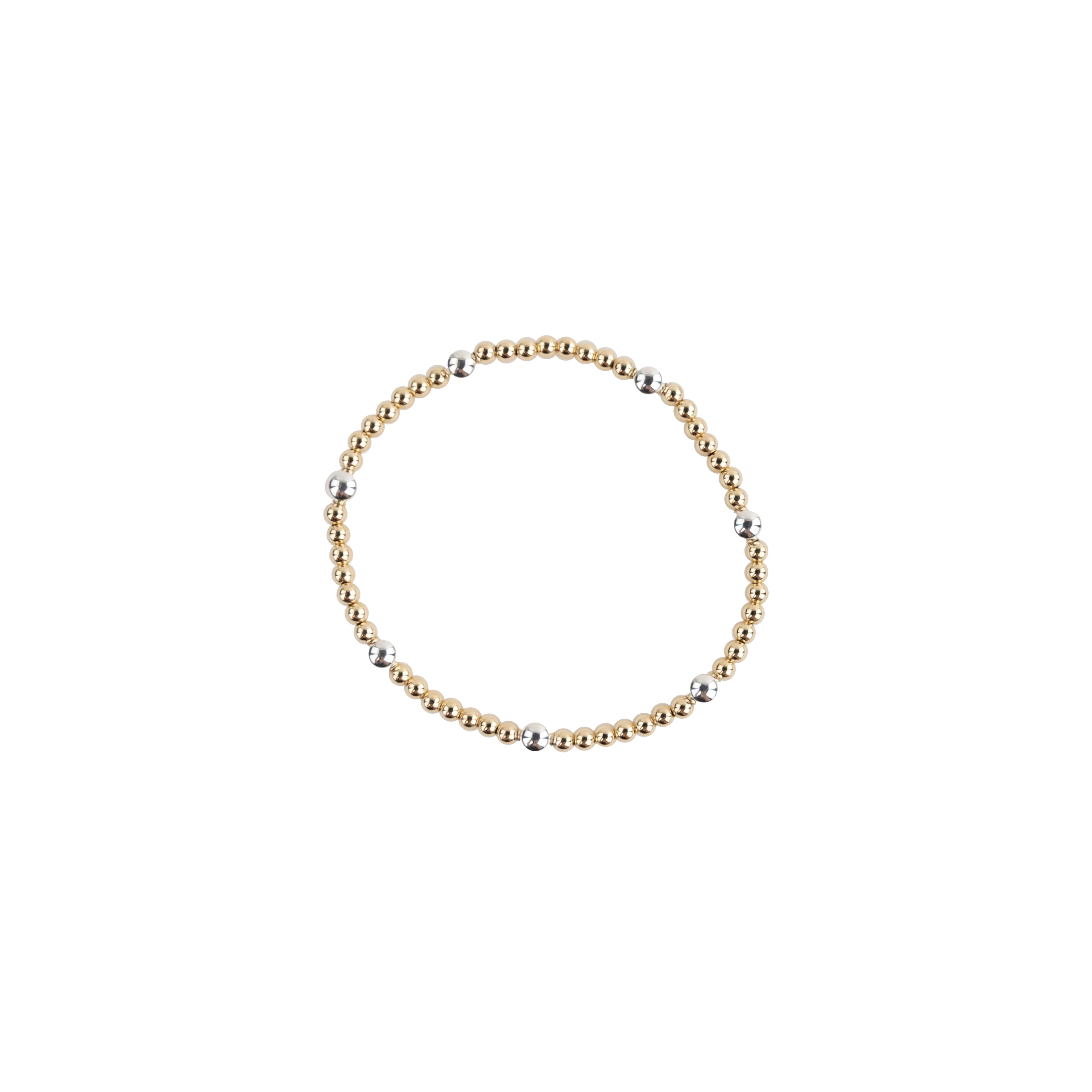 Beaded Blondes Olive Bracelet - Gold and Silver